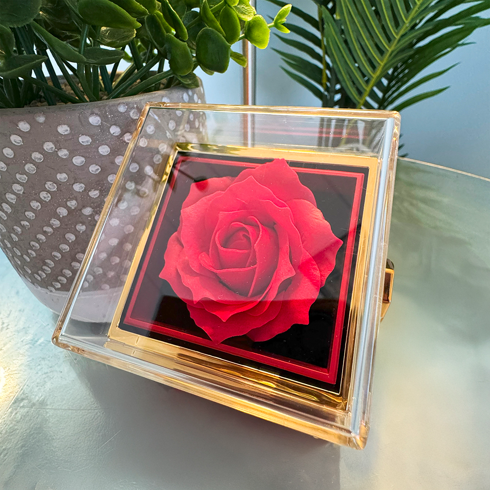 To My Mom Necklace from Daughter and Son – Love Knot Pendant in Luxurious Preserved Rose Gift Box – Mother's Day or Birthday Gift