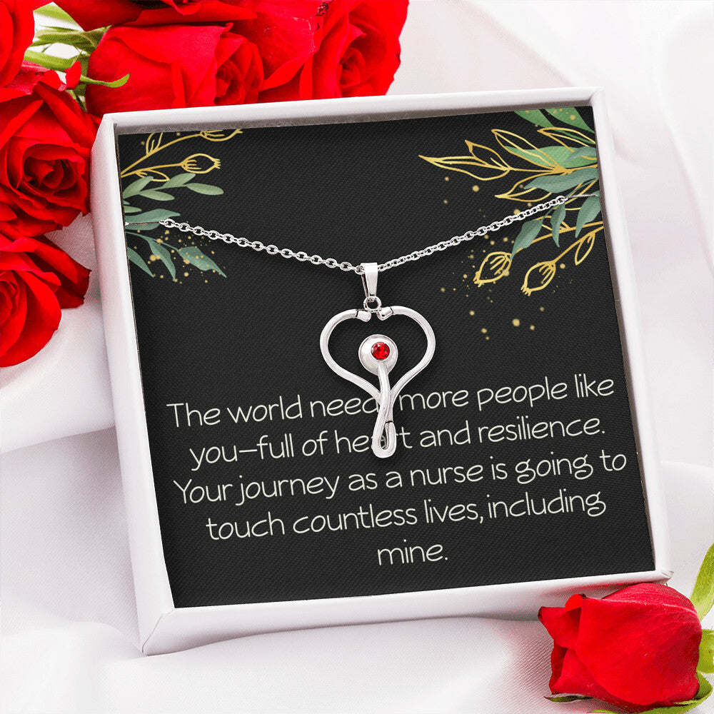 Future Nurse Christmas Gift Nurse Graduate Gift Future Nurse Gift Nurse Stethoscope Necklace Christmas Gift The World Needs More People Like You