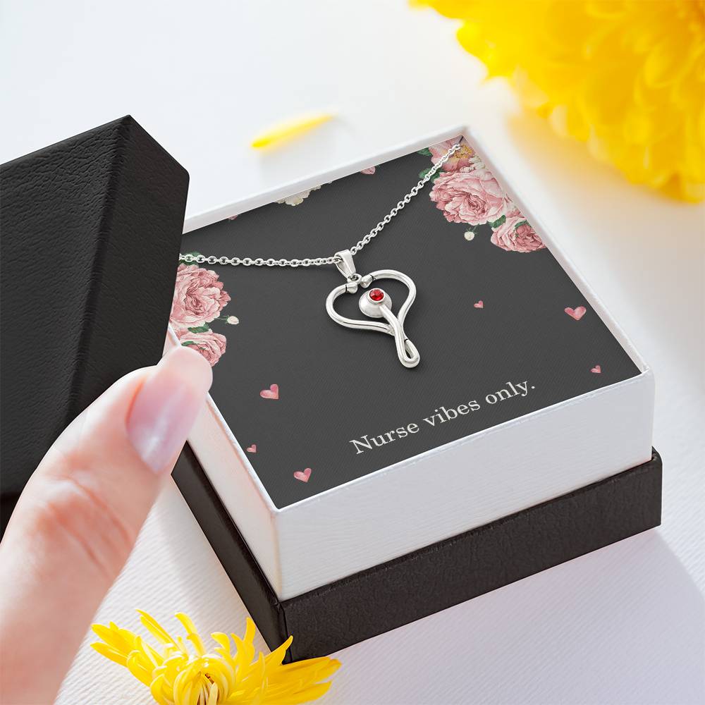 Nurse Vibes Only Nurse Necklace Nurse Christmas Gift Nurse Appreciation Gift Nursing Gift
