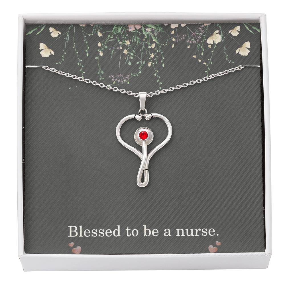 Blessed To Be A Nurse Nurse Necklace Nurse Christmas Gift Nurse Appreciation Gift Nursing Gift
