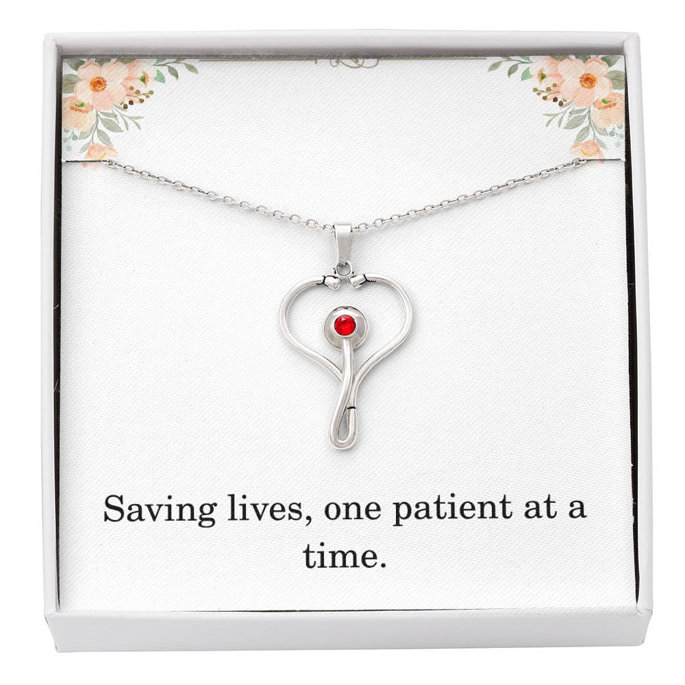Nurse Necklace Nurse Christmas Gift Nurse Appreciation Gift Nursing Gift Saving Lives One Patient At A Time