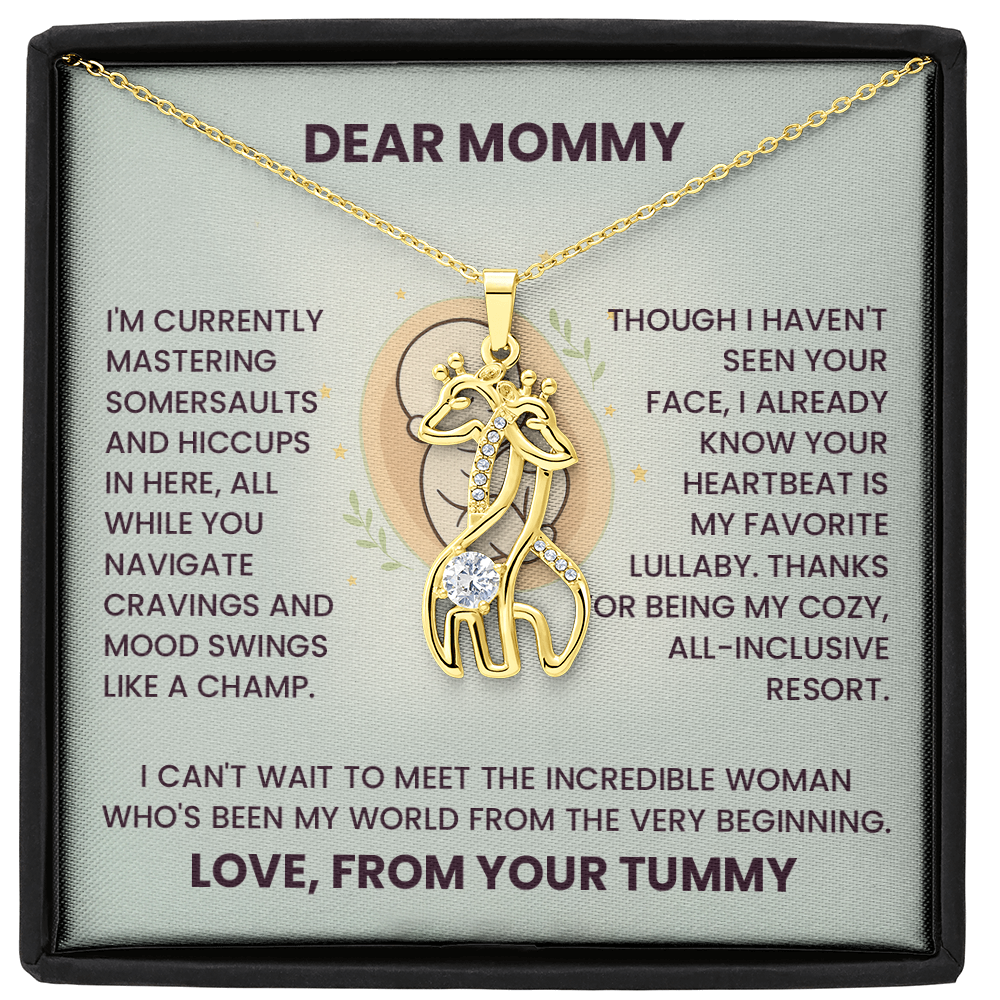 To My Mommy from Unborn Baby Necklace