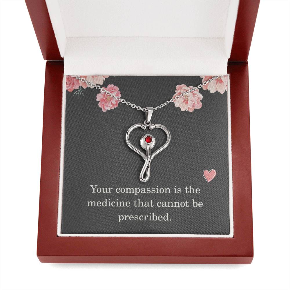 Nurse Necklace Nurse Christmas Gift Nurse Appreciation Gift Your Compassion Is The Medicine That Cannot Be Prescribed