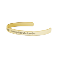 Load image into Gallery viewer, More Than Conquerors&quot; Romans 8:37 Bracelet for Christian Women
