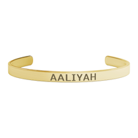 Load image into Gallery viewer, Aaliyah Bracelet for Women - Personalized Cuff Bangle for Aaliyah - Custom Name Gifts for Her
