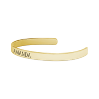 Load image into Gallery viewer, Amanda Bracelet - Gifts for Amanda - Personalized Cuff Bangle for Women
