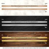 Load image into Gallery viewer, More Than Conquerors&quot; Romans 8:37 Bracelet for Christian Women
