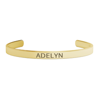 Load image into Gallery viewer, Adelyn Bracelet - Gifts for Adelyn - Personalized Cuff Bangle for Women
