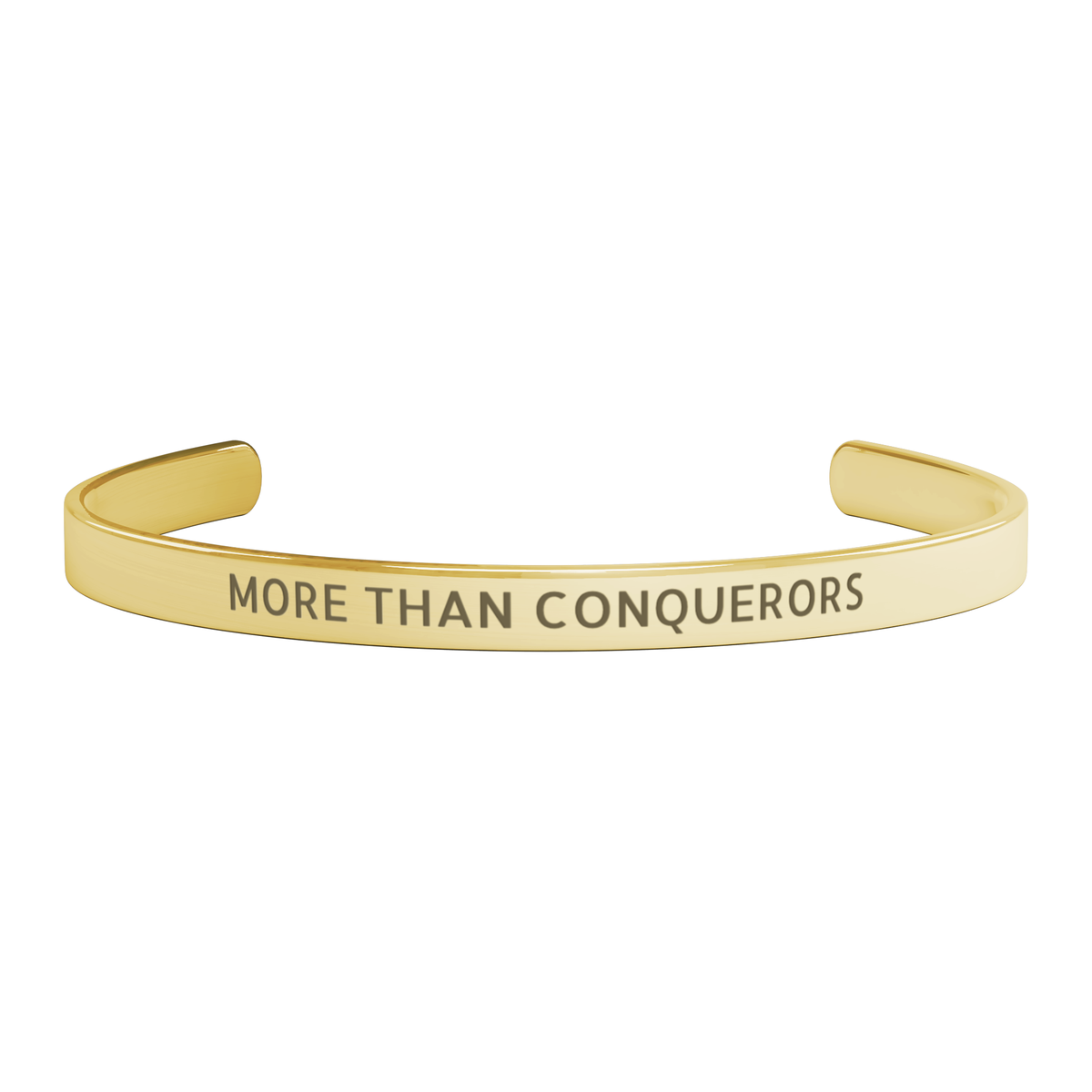 Romans 8 37 Bracelet - Romans 8 Cuff Bracelet - Christian Gifts for Women - More Than Conquerors