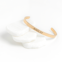 Load image into Gallery viewer, Ainsley Bracelet - Gifts for Ainsley - Personalized Cuff Bangle for Women
