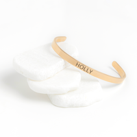 Load image into Gallery viewer, Holly Bracelet - Gifts for Holly - Personalized Cuff Bangle for Women
