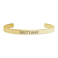 Load image into Gallery viewer, Brittany Bracelet - Gifts for Brittany - Personalized Cuff Bangle for Women
