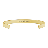 Load image into Gallery viewer, Romans 8:38-39 Bracelet - Christian Cuff Bracelets for Women - Nothing can Separate us from His Love
