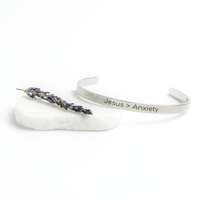 Load image into Gallery viewer, Jesus &gt; Anxiety Bracelet - Inspirational Christian Mantra Jewelry
