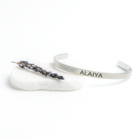 Load image into Gallery viewer, Alaiya Bracelet - Gifts for Alaiya - Personalized Cuff Bangle for Women
