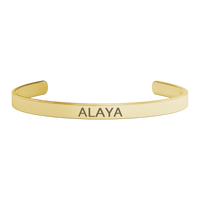 Load image into Gallery viewer, Alaya Bracelet - Gifts for Alaya - Personalized Cuff Bangle for Women
