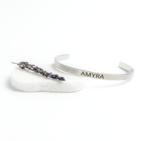 Load image into Gallery viewer, Amyra Bracelet - Gifts for Amyra - Personalized Cuff Bangle for Women
