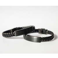 Load image into Gallery viewer, Badass Social Worker Gift for Her Women Braided Bracelet Funny Coworker Jewelry Him Men – view 3
