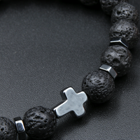 Load image into Gallery viewer, Christmas Gifts for Great-Aunt - Awesome Great-Aunt Bracelet - Lava Rock Bracelet – view 3
