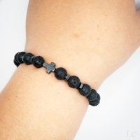 Load image into Gallery viewer, Christmas Gifts for Sorella - Awesome Sorella Bracelet - Lava Rock Bracelet – view 4
