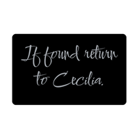 Load image into Gallery viewer, Cecilia Wallet Card for Birthday Christmas - Personalized Custom Name - If Found Return to Cecilia
