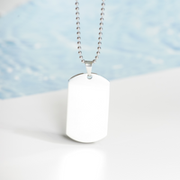Load image into Gallery viewer, Matthew 28:20 Necklace, Christian Dog Tag Necklace, Bible Verse Gift, Faith Jewelry, Scripture Necklace, Religious Gift for Men or Women – view 2
