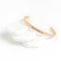Load image into Gallery viewer, Elizabeth Bracelet - Gifts for Elizabeth - Personalized Cuff Bangle for Women
