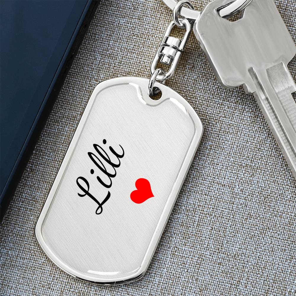 Lilli Keychain – Custom Name Keychain for Women