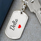 Delta Keychain – Custom Name Keychain for Women
