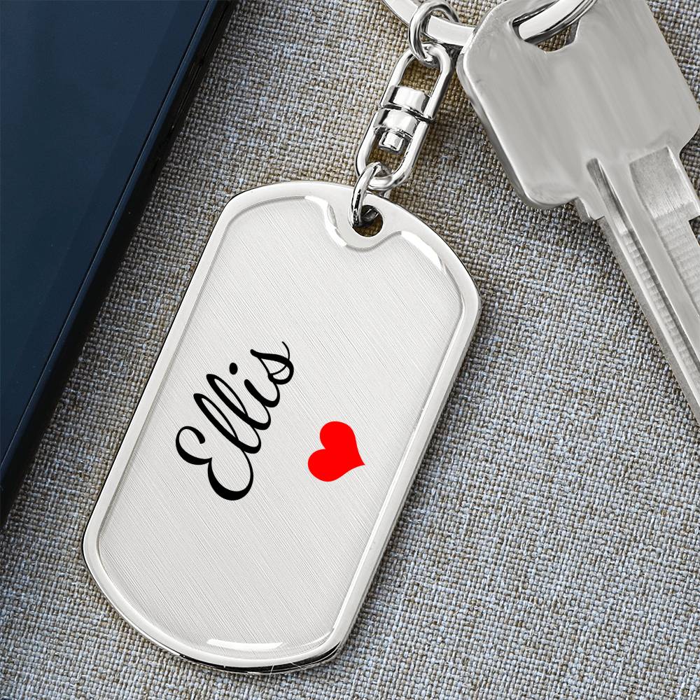 Ellis Keychain – Custom Name Keychain for Women