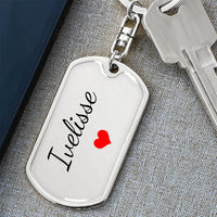 Load image into Gallery viewer, Ivelisse Keychain – Name Keychain Gift
