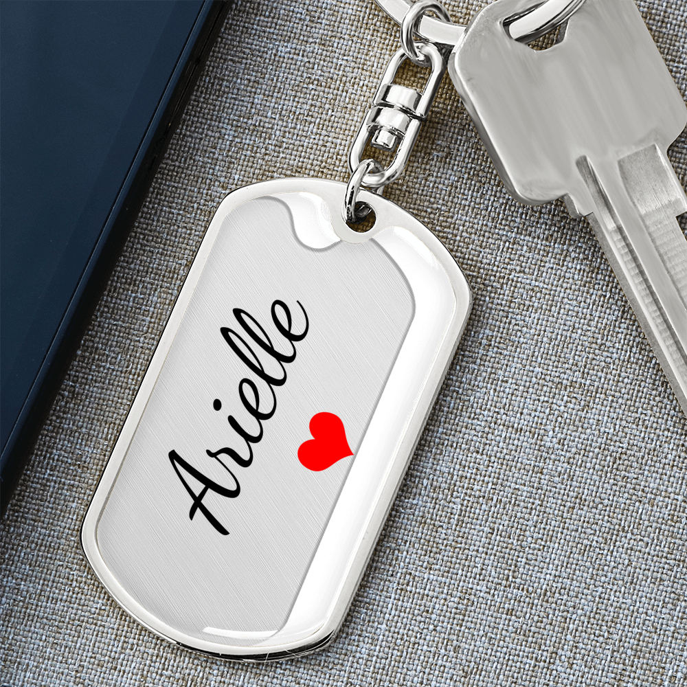 Arielle Keychain – Name Keychain for Women