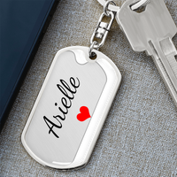 Load image into Gallery viewer, Arielle Keychain – Name Keychain for Women
