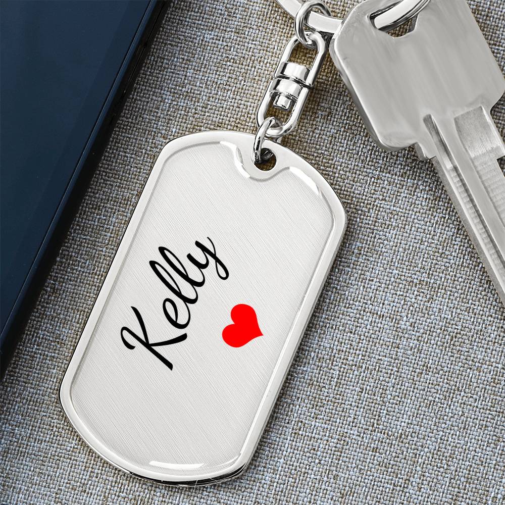 Kelly Keychain – Custom Name Keychain for Women