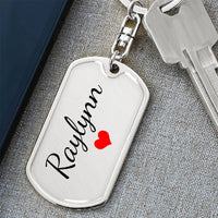Load image into Gallery viewer, Raylynn Keychain – Name Keychain for Women
