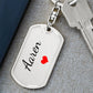 Aaren Keychain – Custom Name Keychain for Women