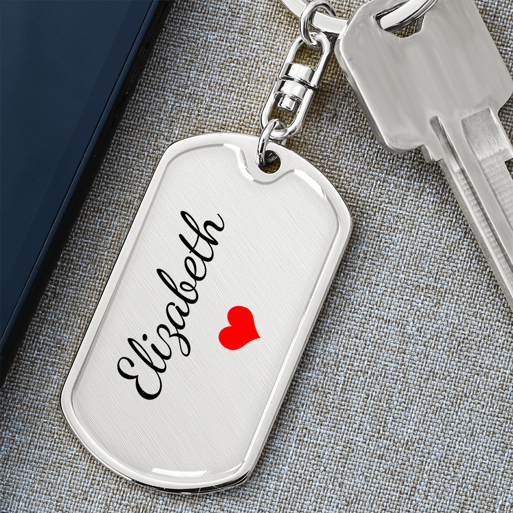 Elizabeth Keychain – Name Keychain Gift