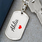 Ahlia Keychain – Custom Name Keychain for Women
