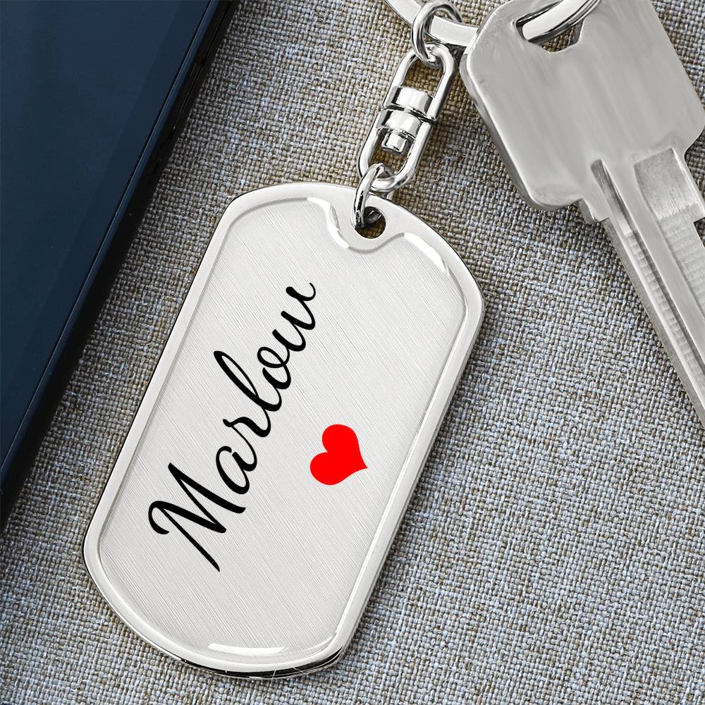 Marlow Keychain – Custom Name Keychain for Women