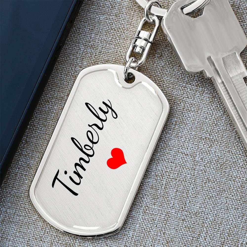 Timberly Keychain – Name Keychain Gift