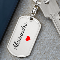 Load image into Gallery viewer, Alessandra Keychain – Name Keychain Gift
