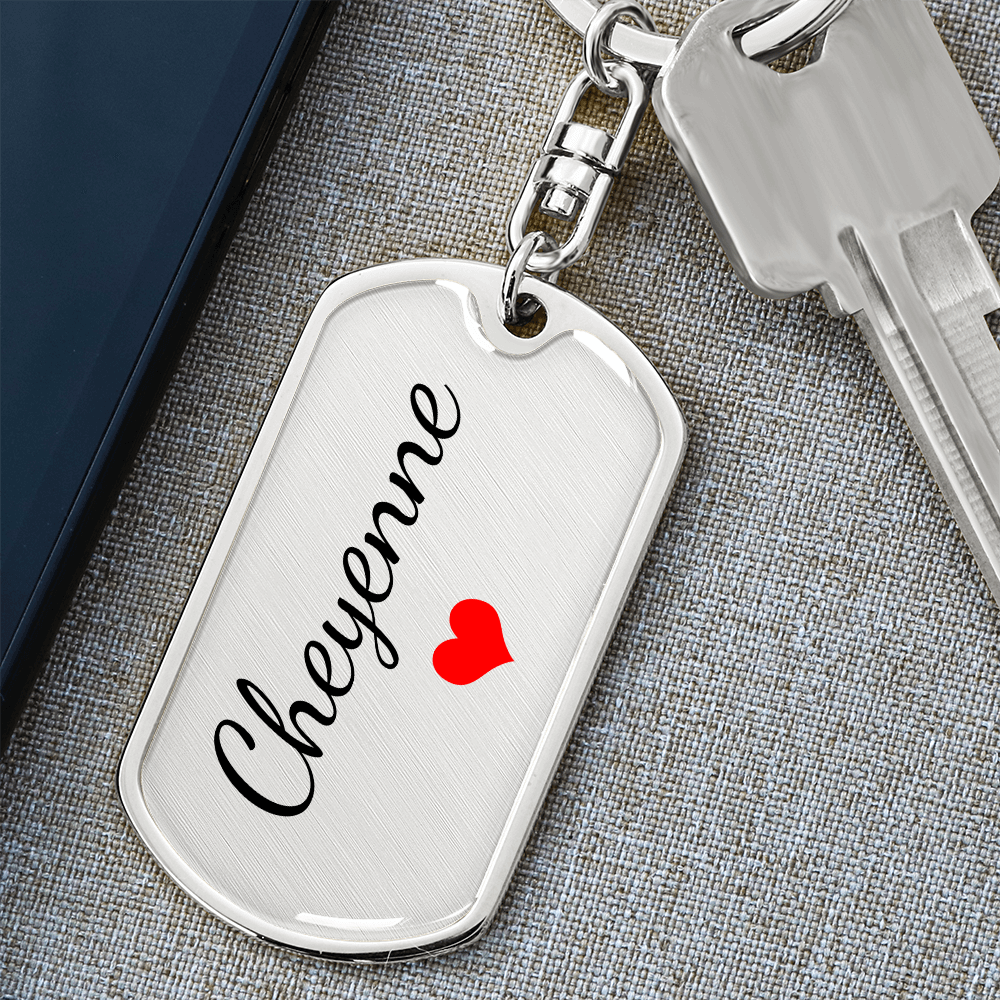 Cheyenne Keychain – Name Keychain Gift