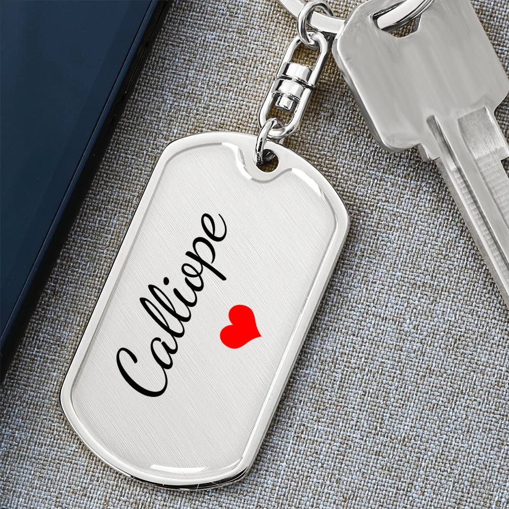 Calliope Keychain – Name Keychain Gift
