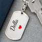 Della Keychain – Custom Name Keychain for Women