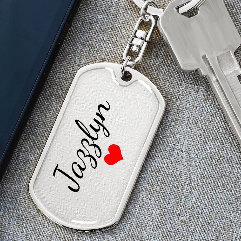 Jazzlyn Keychain – Name Keychain for Women