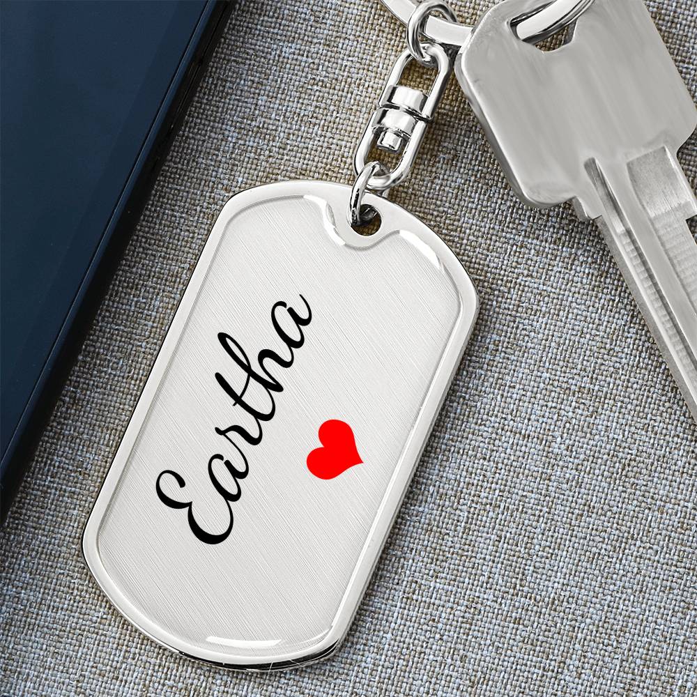Eartha Keychain – Custom Name Keychain for Women