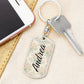 shineon dog keychain - floral with birthstone font 13