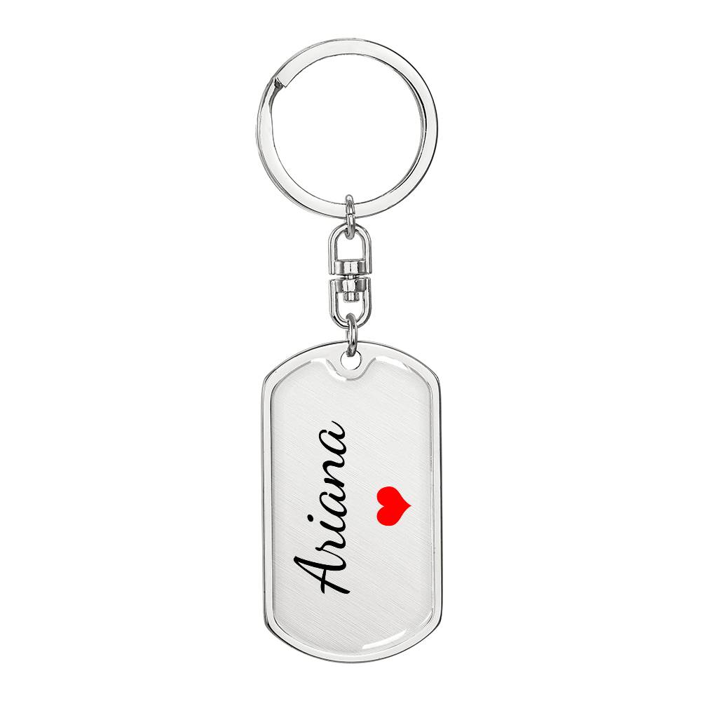 Ariana Keychain – Custom Name Keychain for Women