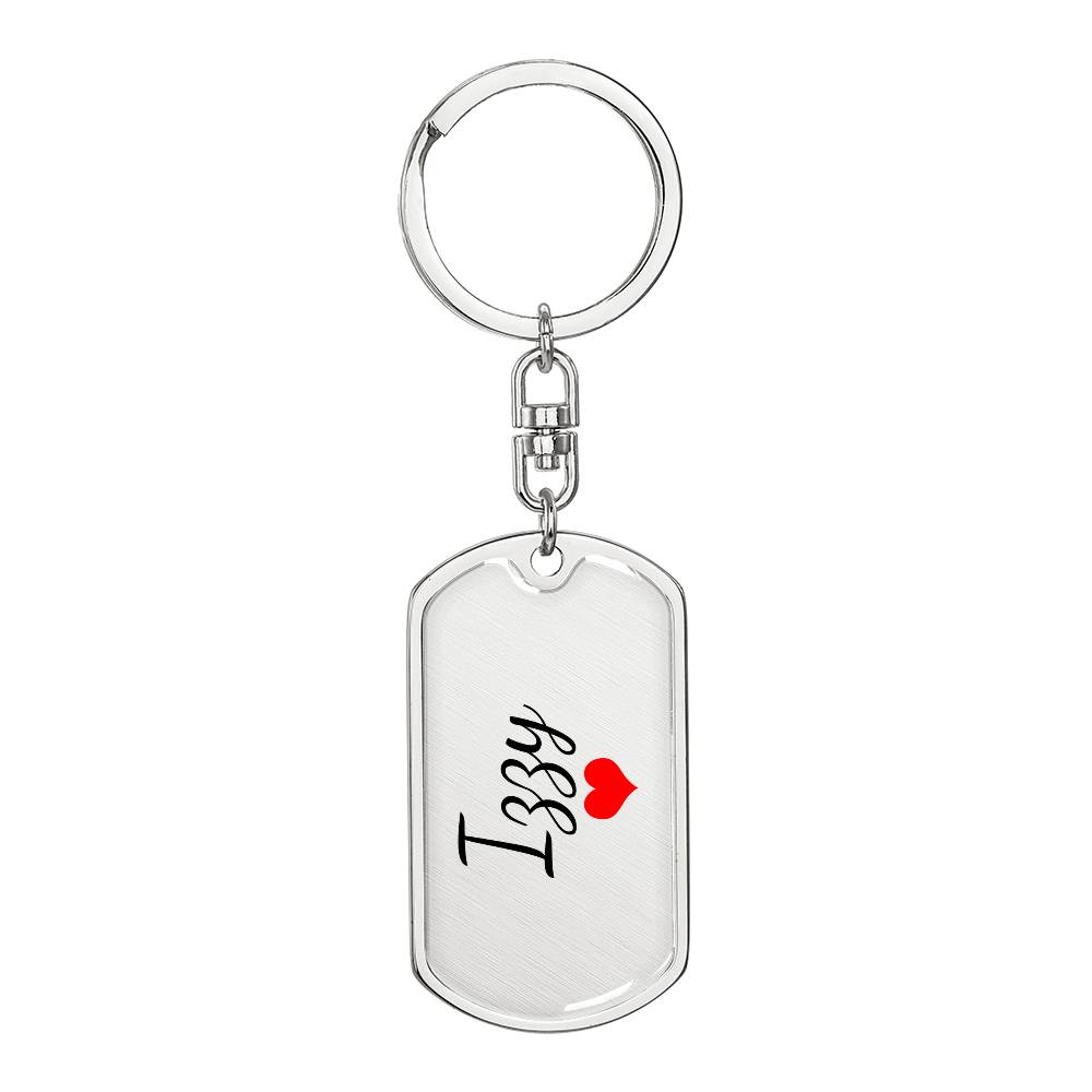 Izzy Keychain – Custom Name Keychain for Women
