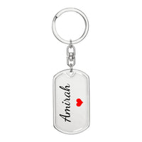 Load image into Gallery viewer, Amirah Keychain – Custom Name Keychain for Women
